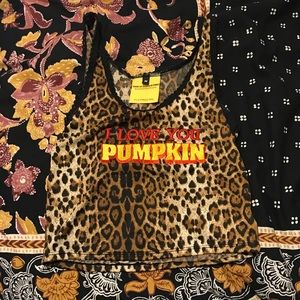 O-Mighty I Love You Pumpkin tank top